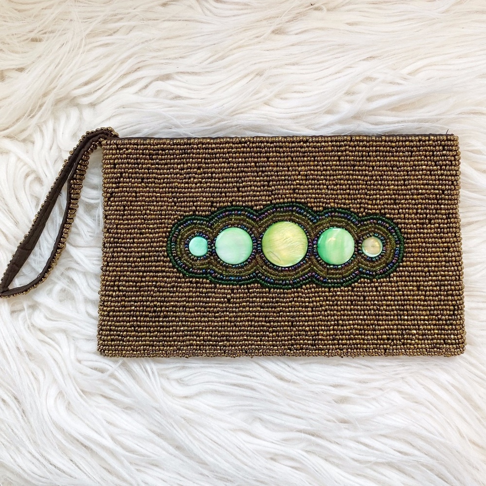 “About Color” Beaded Clutch Bag